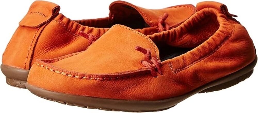 Hush Puppies Women's Ceil Slip On Tan Brown Genuine Leather Moccasin Shoes 9.5